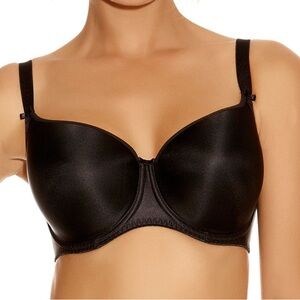 FANTASIE black underwire full bust classic contour T-Shirt 38H bra FL4510 NWOT